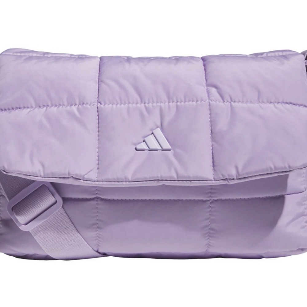 Adidas Light Purple Quilted Crossbody Bag